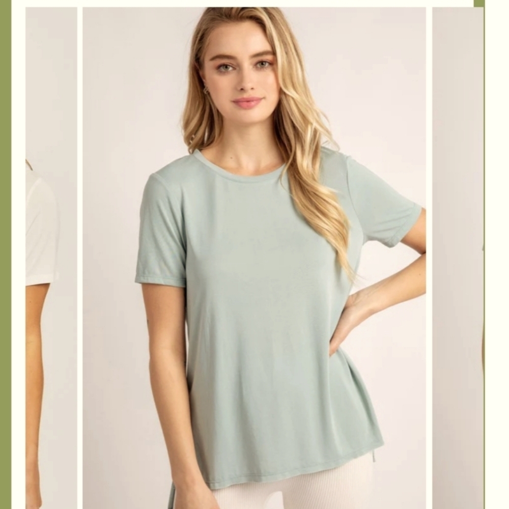 Greyish Blue Women's Top